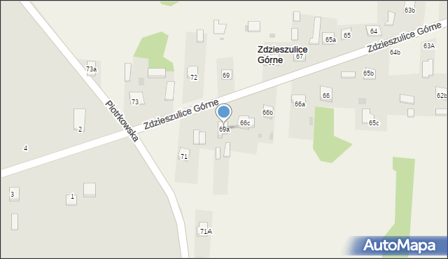 Zdzieszulice Górne, Zdzieszulice Górne, 69a, mapa Zdzieszulice Górne