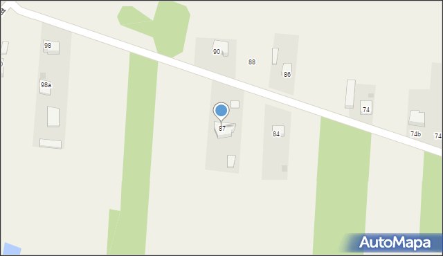 Zdzieszulice Górne, Zdzieszulice Górne, 87, mapa Zdzieszulice Górne