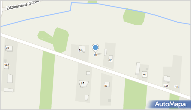 Zdzieszulice Górne, Zdzieszulice Górne, 88, mapa Zdzieszulice Górne