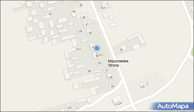 Zdziłowice, Zdziłowice Drugie, 94, mapa Zdziłowice