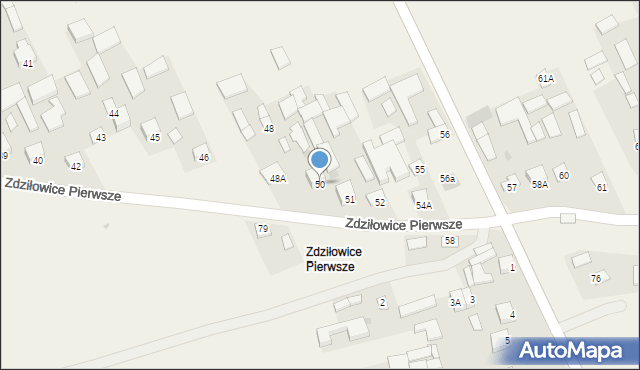 Zdziłowice, Zdziłowice Pierwsze, 50, mapa Zdziłowice