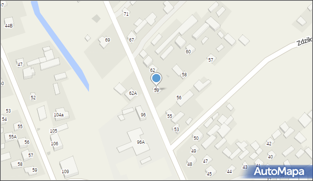 Zdziłowice Czwarte, Zdziłowice Czwarte, 59, mapa Zdziłowice Czwarte