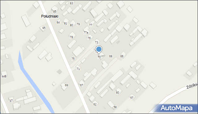 Zdziłowice Czwarte, Zdziłowice Czwarte, 70, mapa Zdziłowice Czwarte