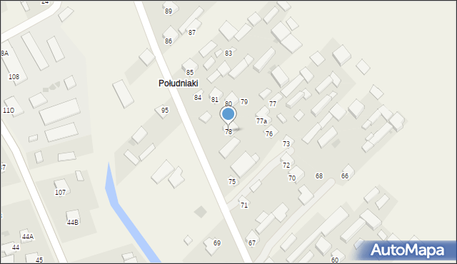 Zdziłowice Czwarte, Zdziłowice Czwarte, 78, mapa Zdziłowice Czwarte