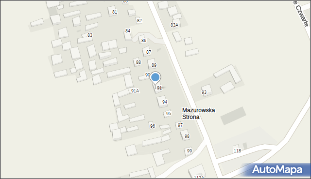 Zdziłowice Drugie, Zdziłowice Drugie, 92, mapa Zdziłowice Drugie
