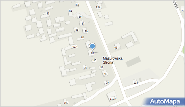 Zdziłowice Drugie, Zdziłowice Drugie, 94, mapa Zdziłowice Drugie