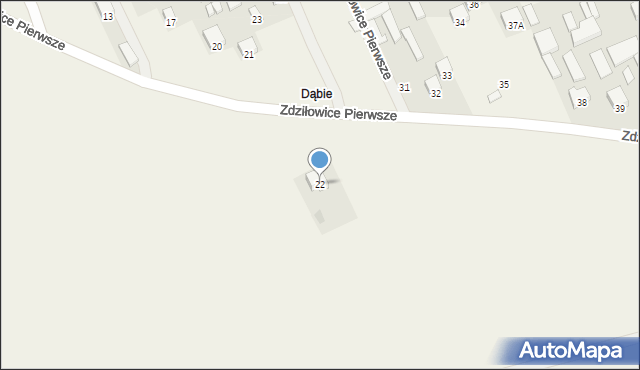 Zdziłowice Pierwsze, Zdziłowice Pierwsze, 22, mapa Zdziłowice Pierwsze