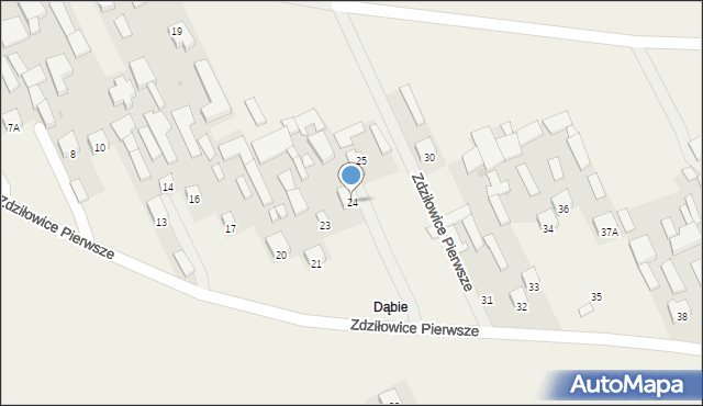Zdziłowice Pierwsze, Zdziłowice Pierwsze, 24, mapa Zdziłowice Pierwsze