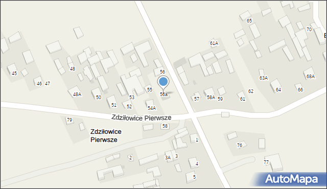 Zdziłowice Pierwsze, Zdziłowice Pierwsze, 56a, mapa Zdziłowice Pierwsze