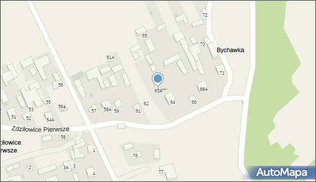Zdziłowice Pierwsze, Zdziłowice Pierwsze, 63A, mapa Zdziłowice Pierwsze