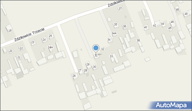 Zdziłowice Trzecie, Zdziłowice Trzecie, 31, mapa Zdziłowice Trzecie