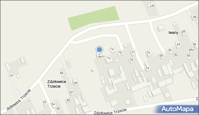 Zdziłowice Trzecie, Zdziłowice Trzecie, 70, mapa Zdziłowice Trzecie