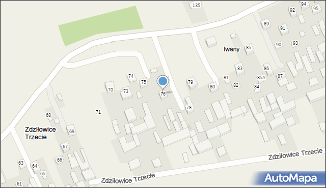 Zdziłowice Trzecie, Zdziłowice Trzecie, 76, mapa Zdziłowice Trzecie