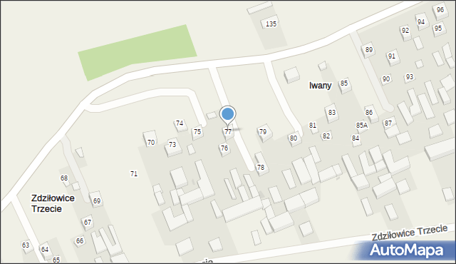 Zdziłowice Trzecie, Zdziłowice Trzecie, 77, mapa Zdziłowice Trzecie