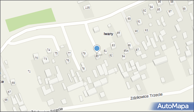 Zdziłowice Trzecie, Zdziłowice Trzecie, 80, mapa Zdziłowice Trzecie