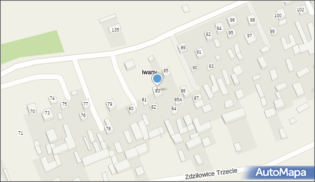 Zdziłowice Trzecie, Zdziłowice Trzecie, 83, mapa Zdziłowice Trzecie