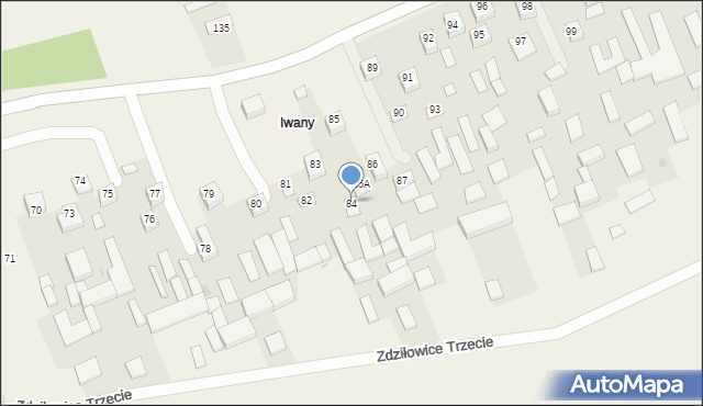 Zdziłowice Trzecie, Zdziłowice Trzecie, 84, mapa Zdziłowice Trzecie