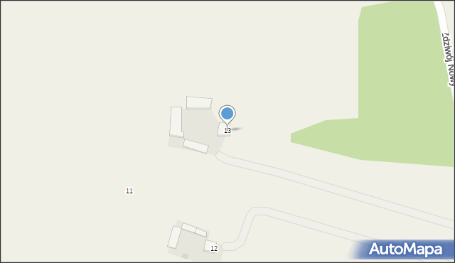 Zdziwój Nowy, Zdziwój Nowy, 13, mapa Zdziwój Nowy