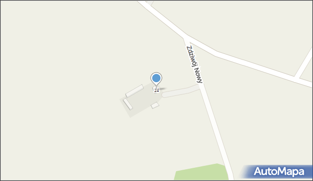 Zdziwój Nowy, Zdziwój Nowy, 14, mapa Zdziwój Nowy