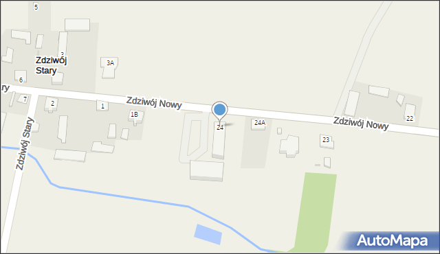 Zdziwój Nowy, Zdziwój Nowy, 24, mapa Zdziwój Nowy