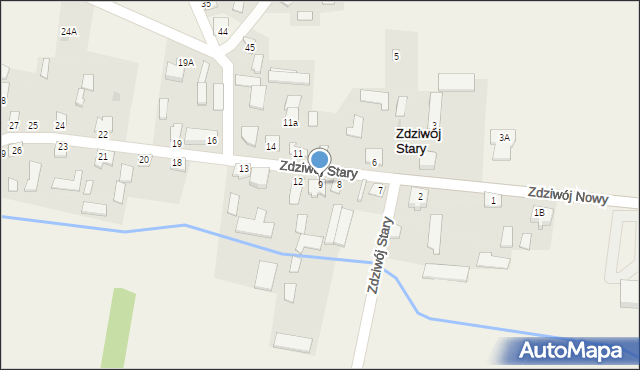 Zdziwój Stary, Zdziwój Stary, 9, mapa Zdziwój Stary