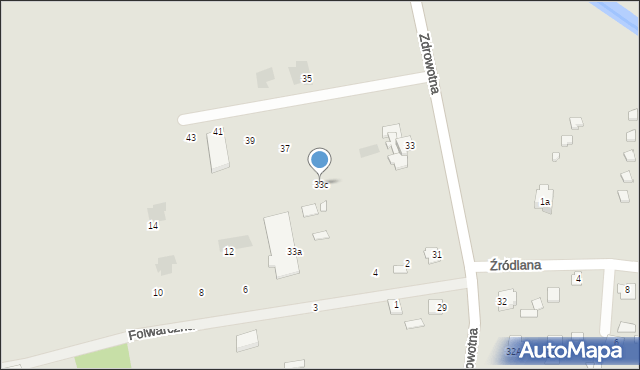 Zwierzyniec, Zdrowotna, 33c, mapa Zwierzyniec