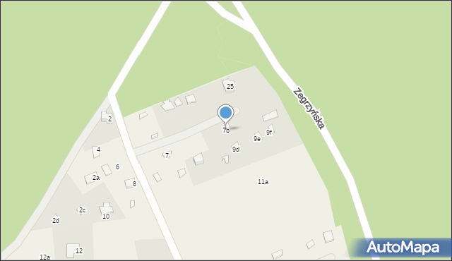 Arciechów, Żeglarska, 7b, mapa Arciechów