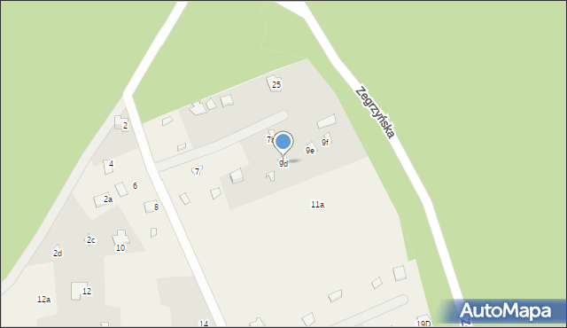 Arciechów, Żeglarska, 9d, mapa Arciechów