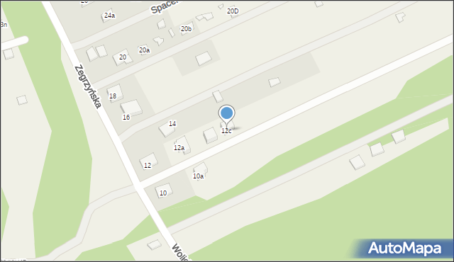Arciechów, Zegrzyńska, 12c, mapa Arciechów