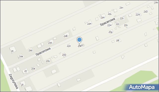 Arciechów, Zegrzyńska, 20e, mapa Arciechów