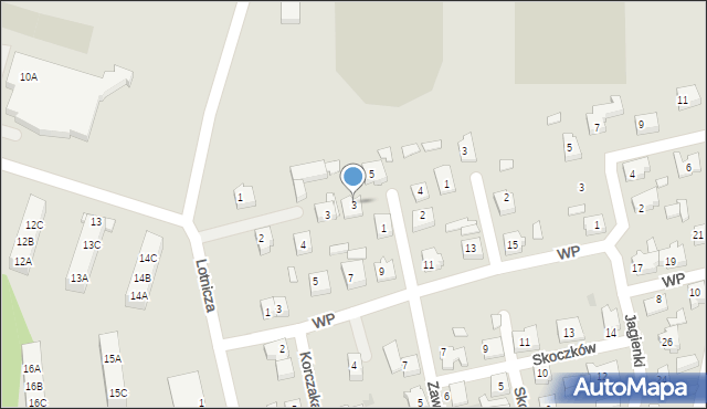Babimost, Żegockiego Krzysztofa, 3, mapa Babimost