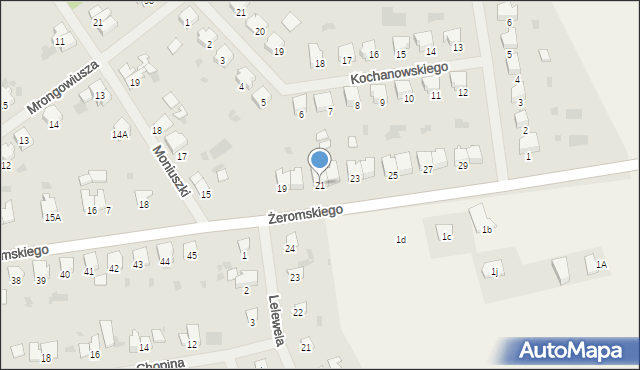 Bartoszyce, Żeromskiego Stefana, 21, mapa Bartoszyce