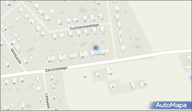 Bartoszyce, Żeromskiego Stefana, 28, mapa Bartoszyce