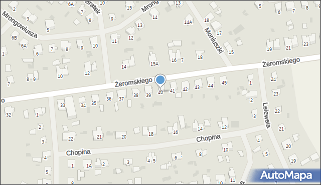 Bartoszyce, Żeromskiego Stefana, 40, mapa Bartoszyce