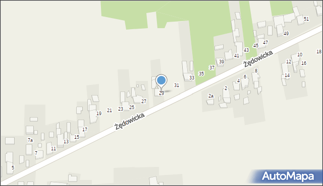 Barut, Żędowicka, 29, mapa Barut