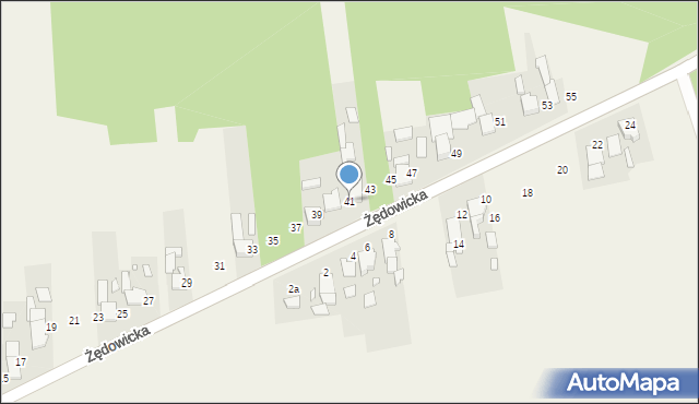 Barut, Żędowicka, 41, mapa Barut
