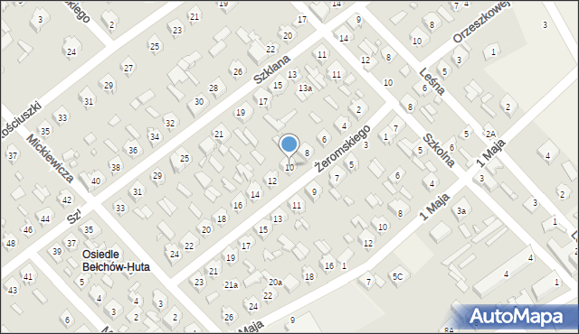 Bełchów, Żeromskiego Stefana, 10, mapa Bełchów