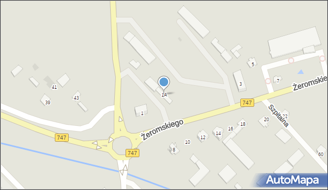Bełżyce, Żeromskiego Stefana, 1A, mapa Bełżyce