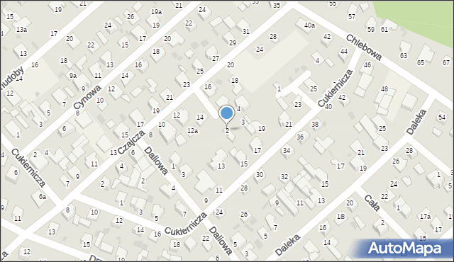 Białe Błota, Zeusa, 2, mapa Białe Błota