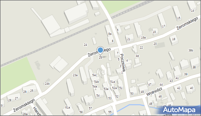 Bielawa, Żeromskiego Stefana, 23, mapa Bielawa