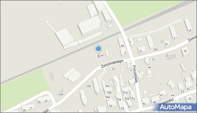 Bielawa, Żeromskiego Stefana, 24, mapa Bielawa