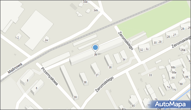 Bielawa, Żeromskiego Stefana, 35, mapa Bielawa