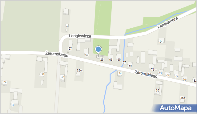 Bieliny, Żeromskiego Stefana, 61, mapa Bieliny