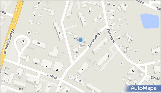 Bielsk Podlaski, Żeromskiego Stefana, 10, mapa Bielsk Podlaski