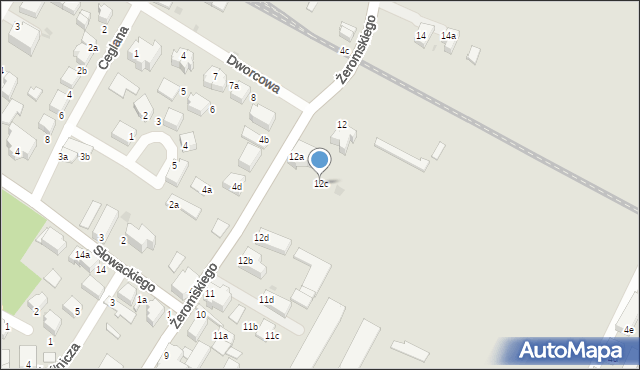 Bierutów, Żeromskiego Stefana, 12c, mapa Bierutów