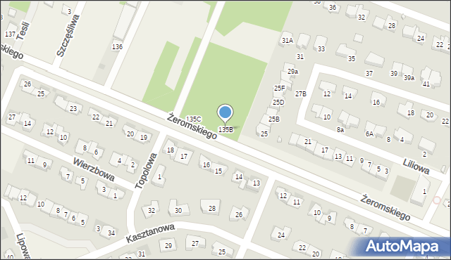 Bilcza, Żeromskiego Stefana, 135B, mapa Bilcza