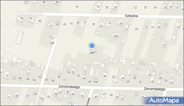 Bilcza, Żeromskiego Stefana, 48A, mapa Bilcza