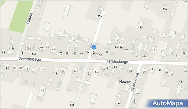 Bilcza, Żeromskiego Stefana, 60, mapa Bilcza