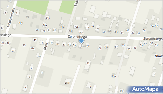 Bilcza, Żeromskiego Stefana, 77, mapa Bilcza