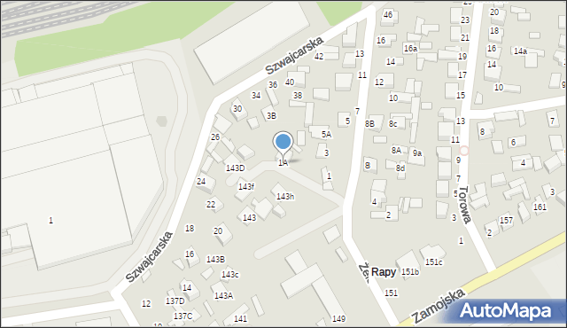 Biłgoraj, Żelezika-Studenta Henryka, 1A, mapa Biłgoraj